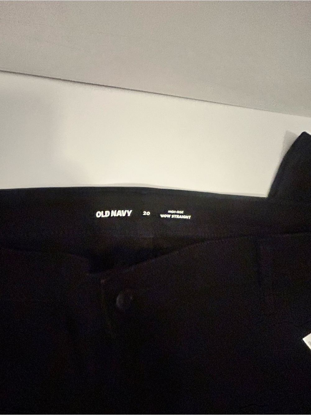 Old Navy High Rise Straight Jeans Women’s Black size 20 - Picture 4 of 6